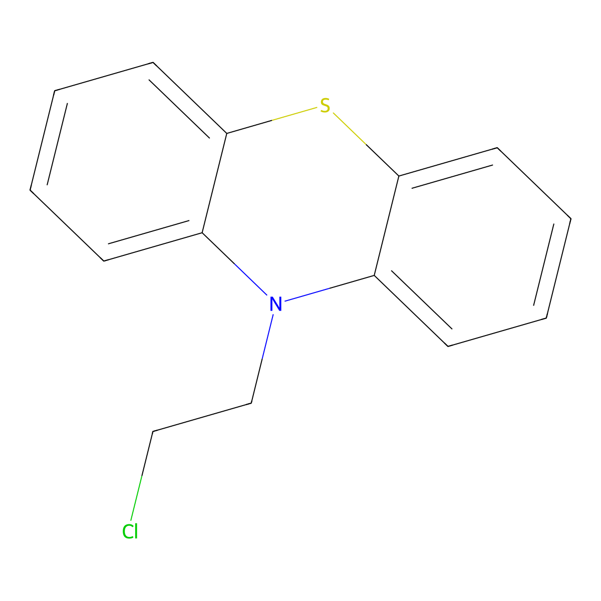 10-(2-Chloroethyl)-10h-phenothiazine molecular structure, CAS 21786-08-3