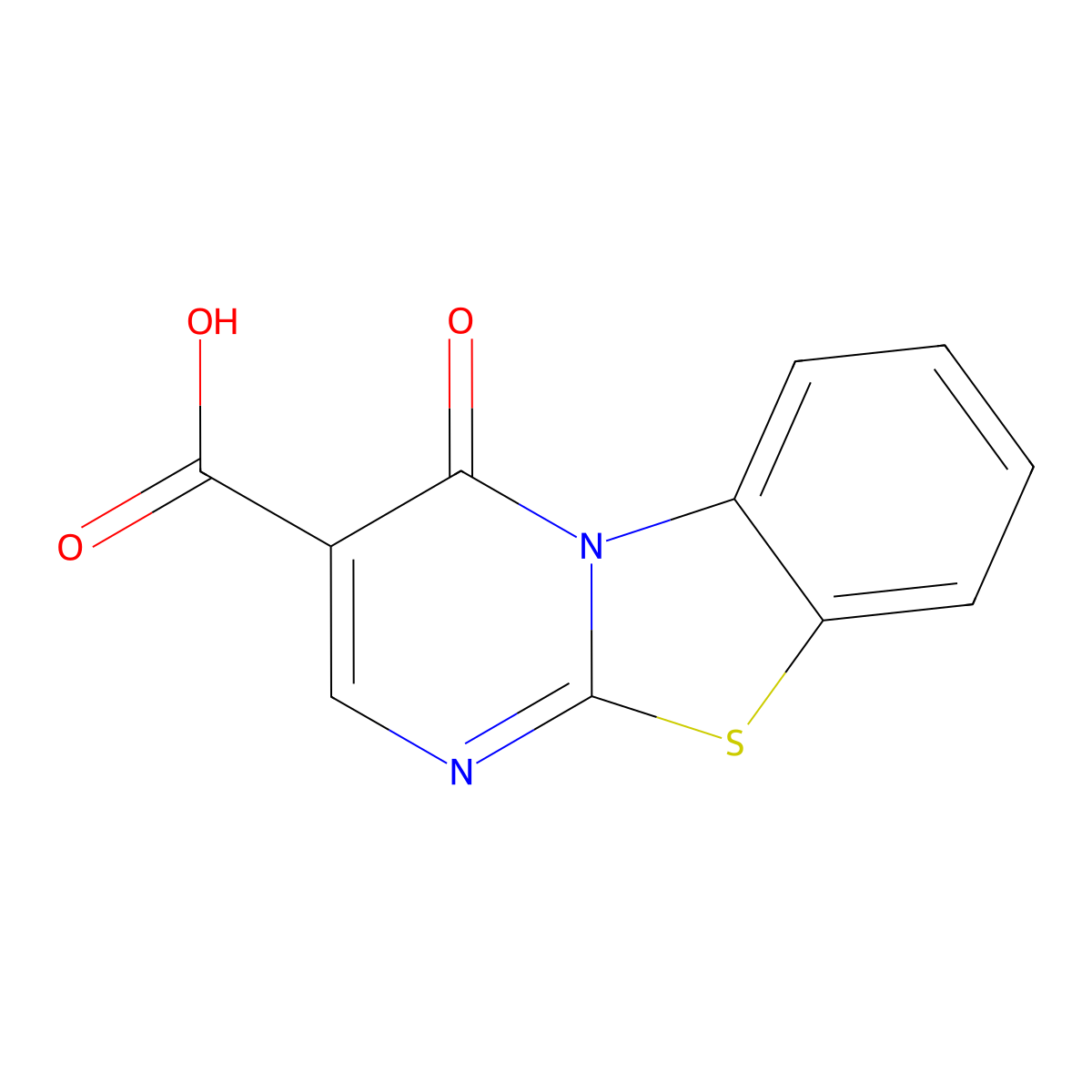 4-Oxo-4H-9-thia-1,4a-diaza-fluorene-3-carboxylic acid molecular structure, CAS 21786-97-0