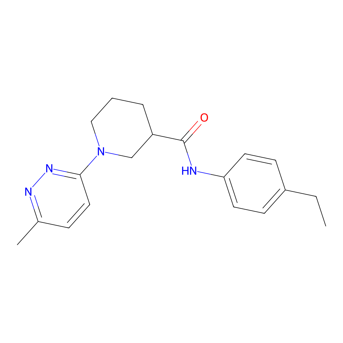 N-(4-ethylphenyl)-1-(6-methylpyridazin-3-yl)piperidine-3-carboxamide molecular structure, CAS 2178771-27-0