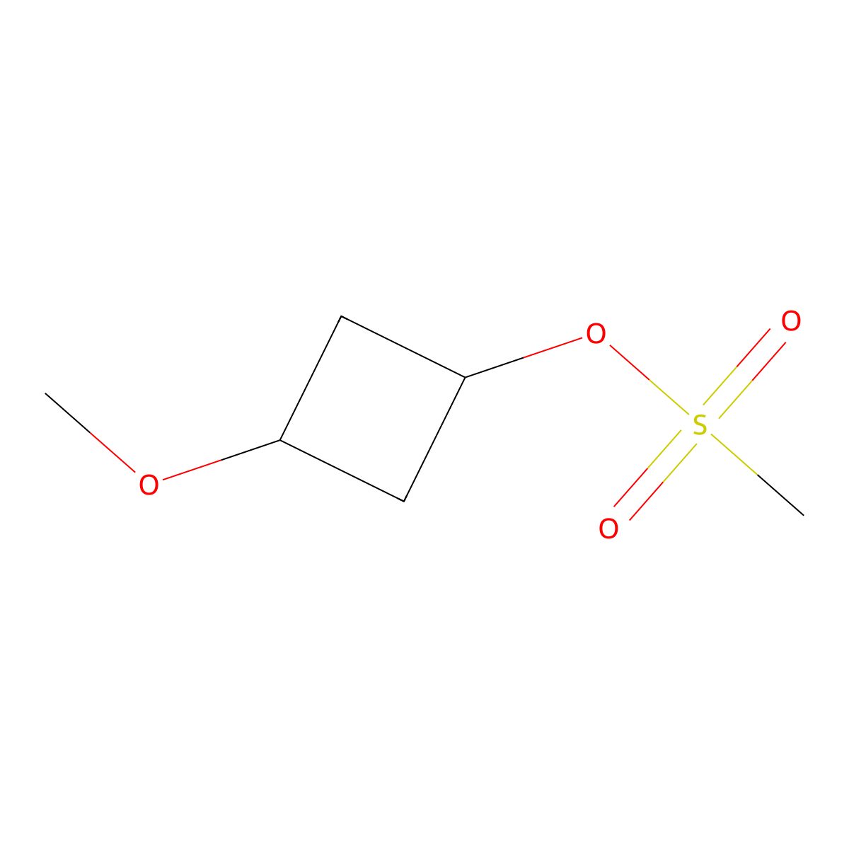 cis-3-Methoxycyclobutyl methanesulfonate molecular structure, CAS 2178924-78-0