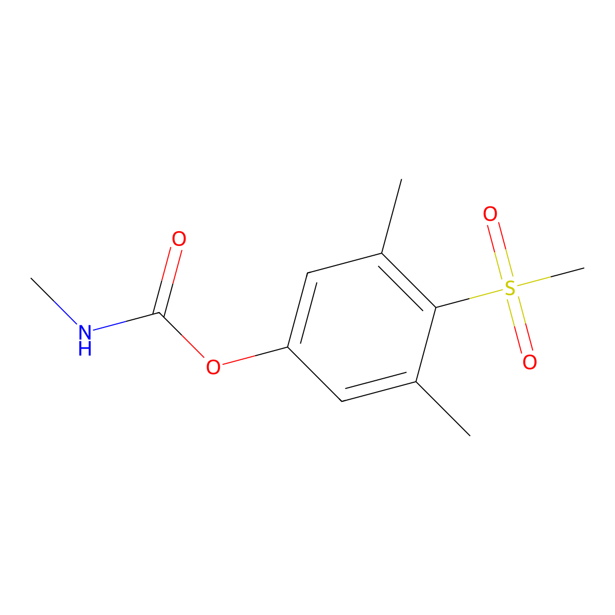 Methiocarb sulfone molecular structure, CAS 2179-25-1