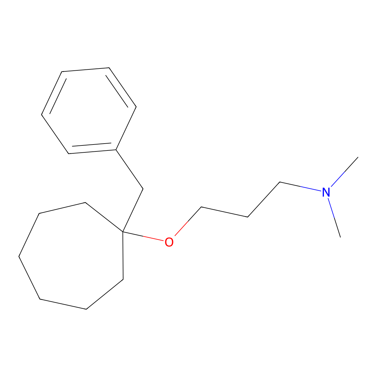 Bencyclane molecular structure, CAS 2179-37-5