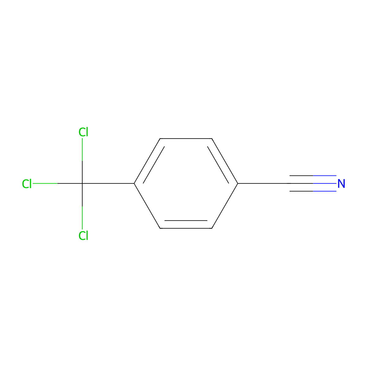4-(Trichloromethyl)benzonitrile molecular structure, CAS 2179-45-5