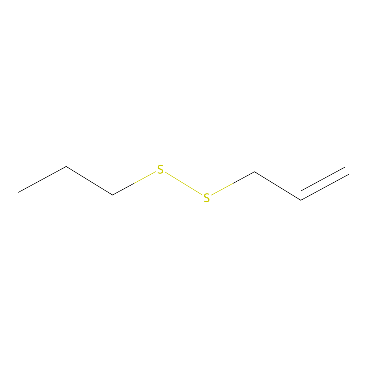 Allyl propyl disulfide molecular structure, CAS 2179-59-1
