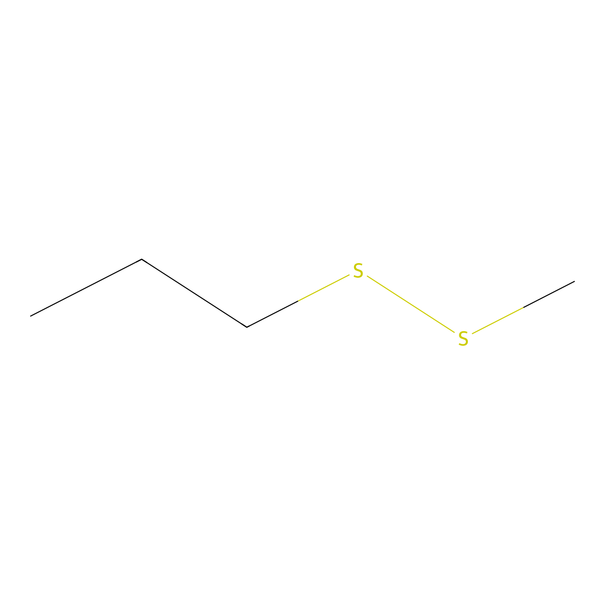 Methyl propyl disulfide molecular structure, CAS 2179-60-4