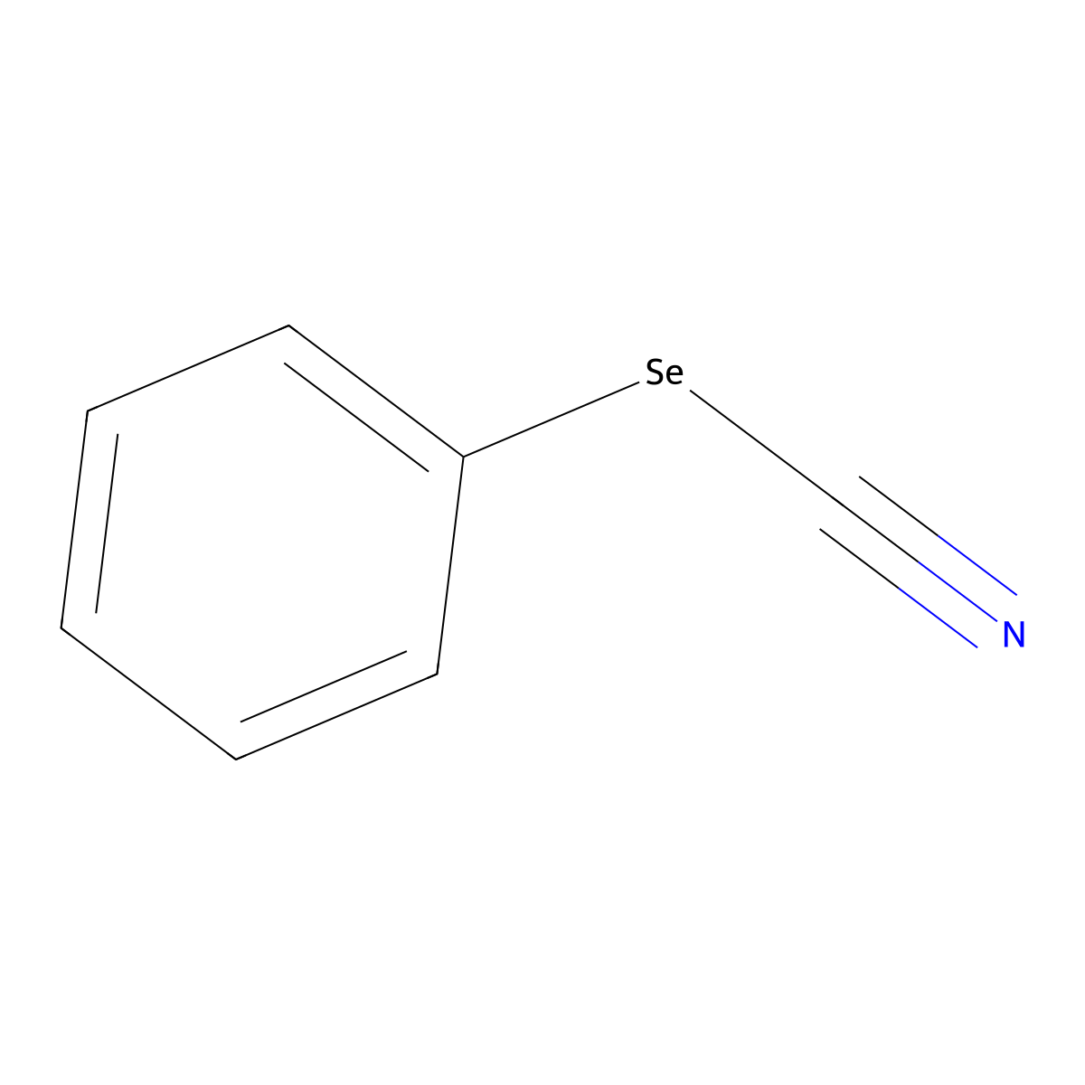 Phenyl selenocyanate molecular structure, CAS 2179-79-5
