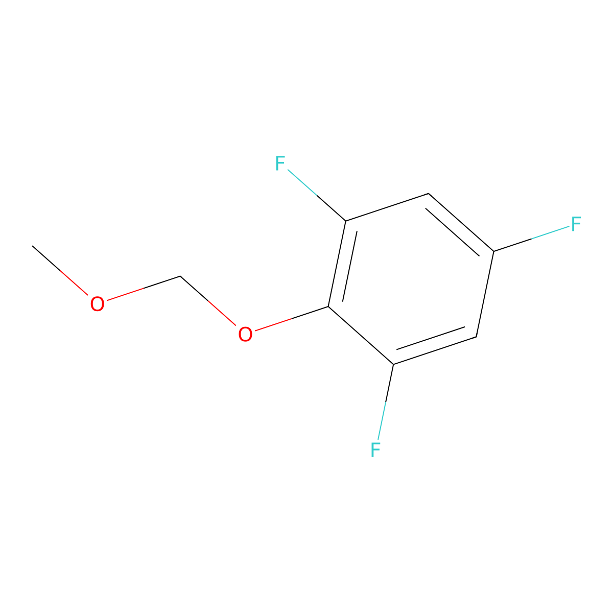 2,4,6-Trifluoro-1-(methoxymethoxy)benzene molecular structure, CAS 2179038-29-8