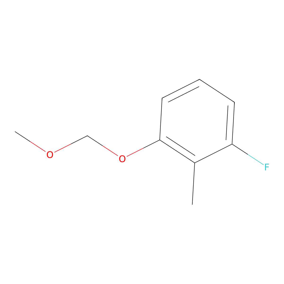 3-Fluoro-1-(methoxymethoxy)-2-methylbenzene molecular structure, CAS 2179038-31-2