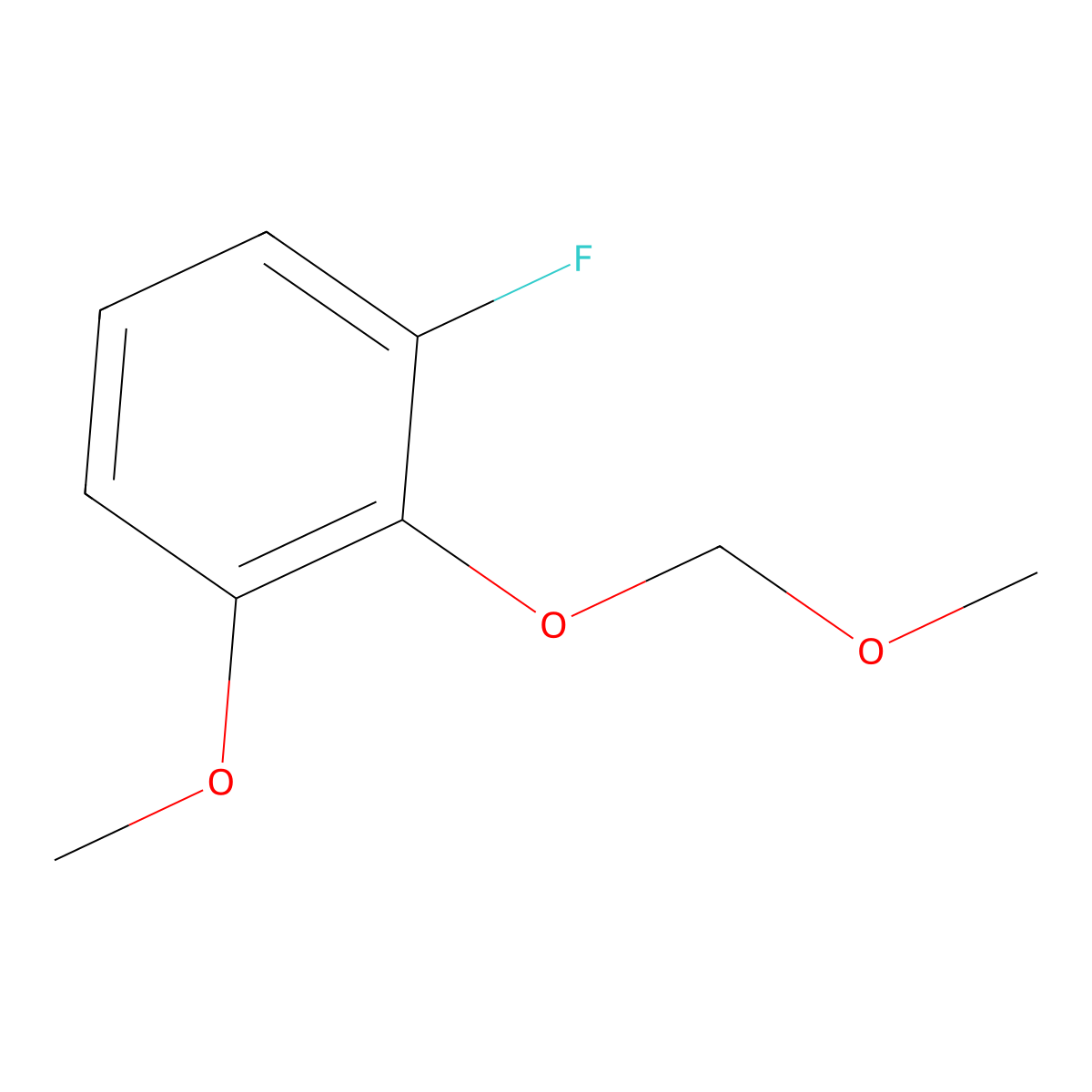 1-Fluoro-3-methoxy-2-(methoxymethoxy)benzene molecular structure, CAS 2179038-45-8