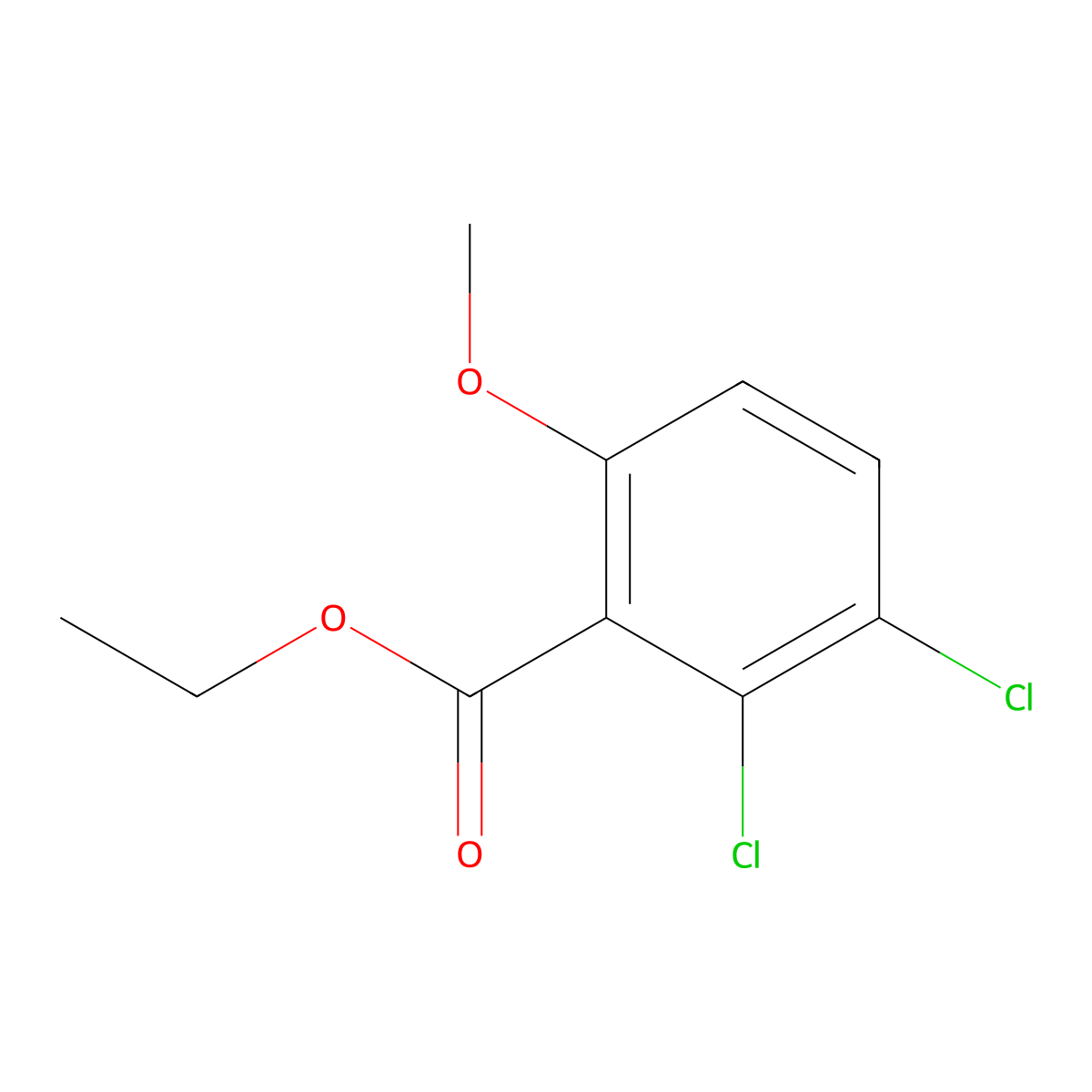 Ethyl 2,3-Dichloro-6-methoxybenzoate molecular structure, CAS 2179038-50-5
