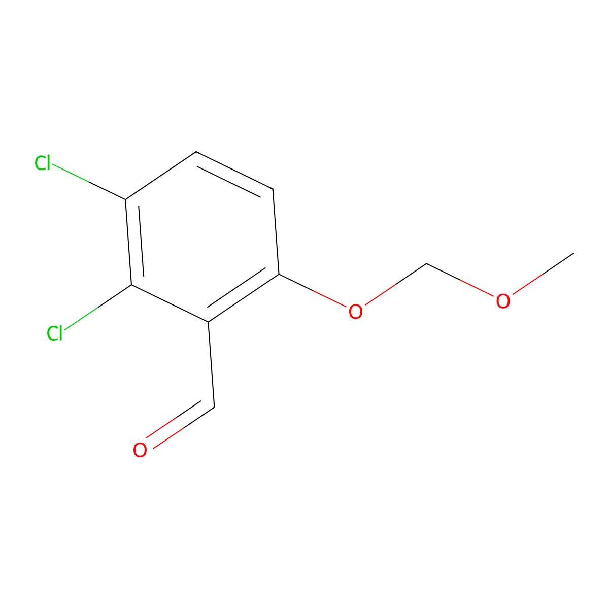 2,3-Dichloro-6-(methoxymethoxy)benzaldehyde molecular structure, CAS 2179038-51-6