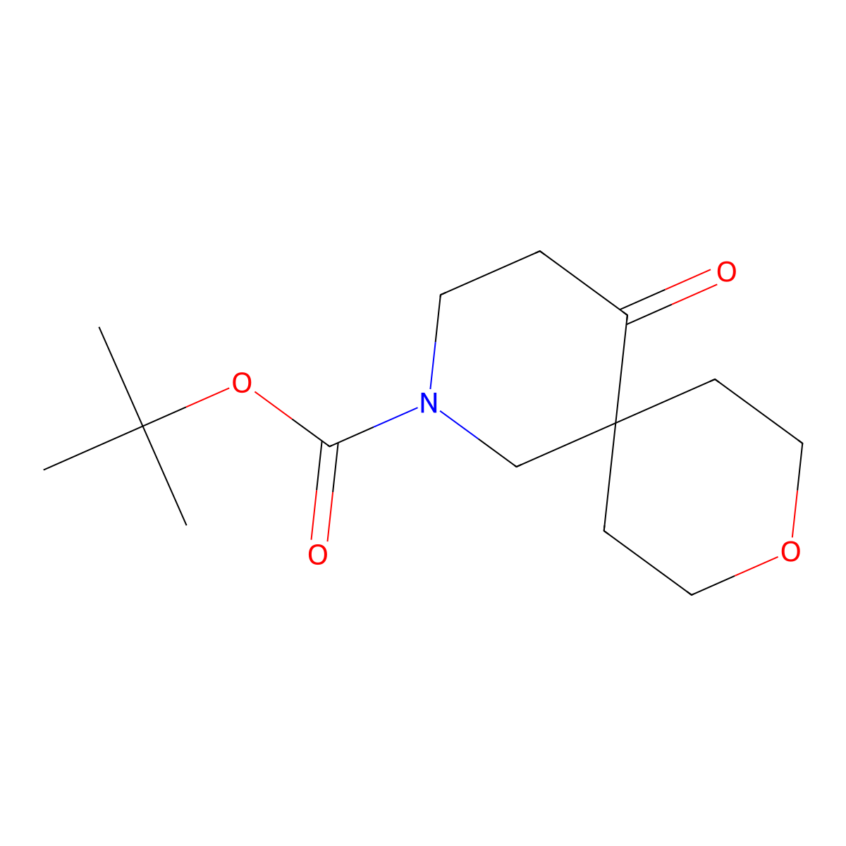 Tert-butyl 5-oxo-9-oxa-2-azaspiro[5.5]undecane-2-carboxylate molecular structure, CAS 2179071-32-8