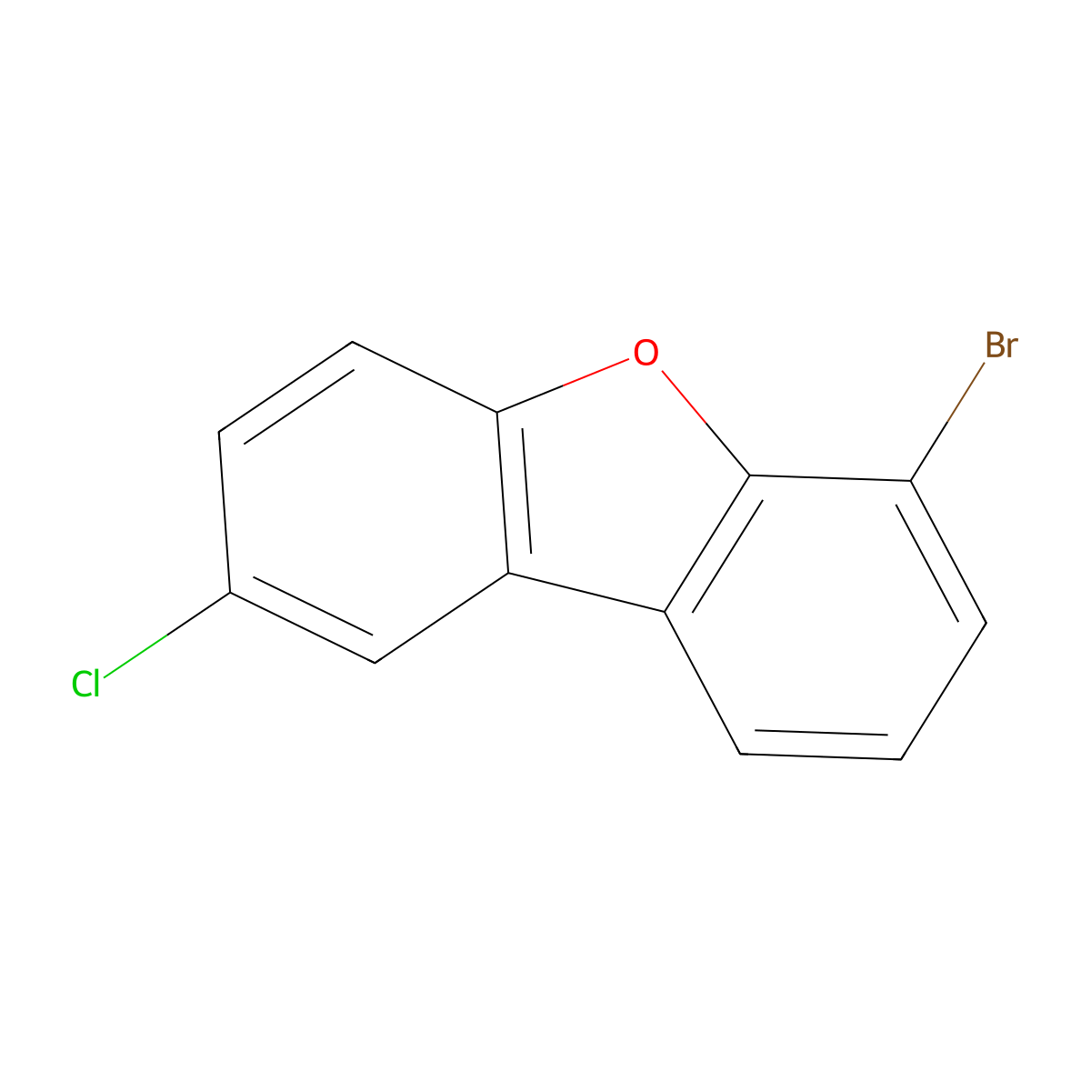 6-Bromo-2-chlorodibenzo[b,d]furan molecular structure, CAS 2179279-99-1