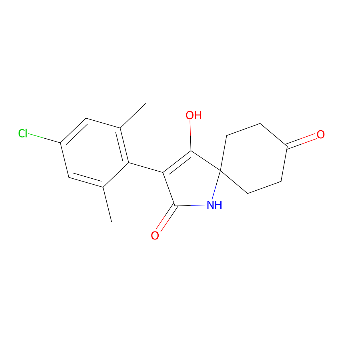 3-(4-Chloro-2,6-dimethylphenyl)-4-hydroxy-1-azaspiro[4.5]dec-3-ene-2,8-dione molecular structure, CAS 2179361-78-3