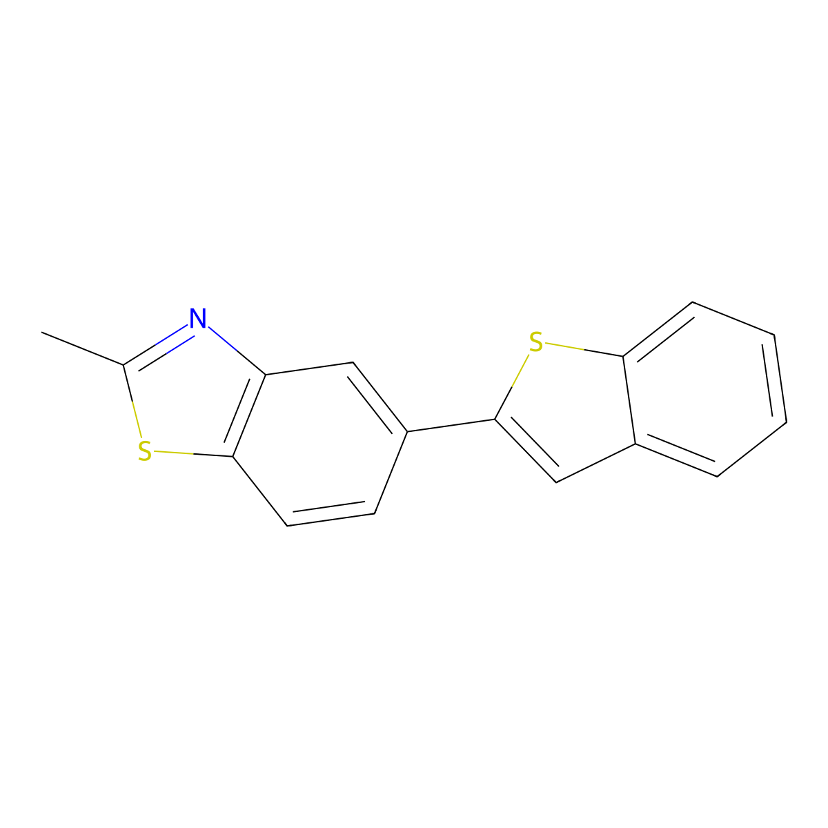 Benzothiazole, 5-benzo[b]thien-2-yl-2-methyl- molecular structure, CAS 217963-27-4