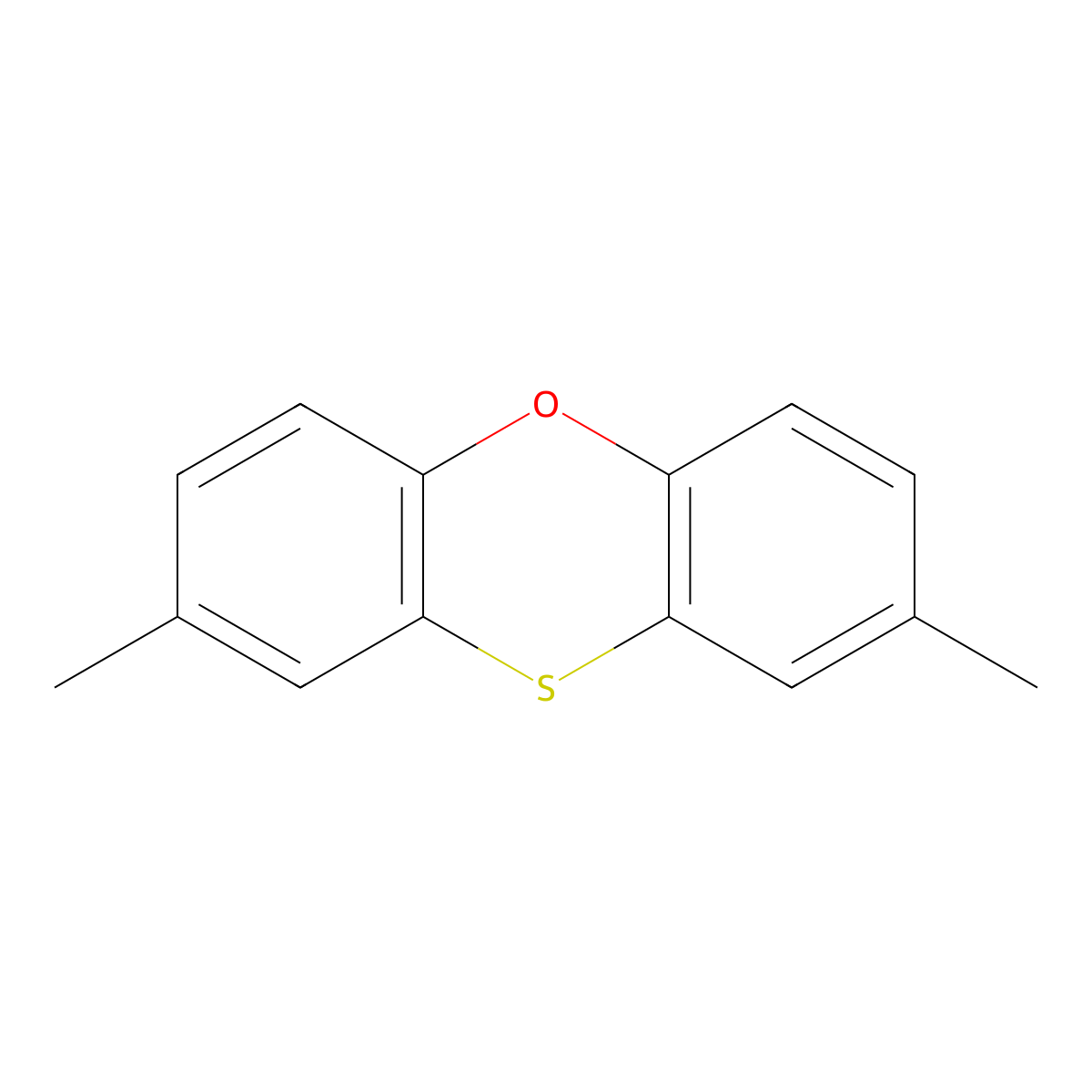 2,8-Dimethylphenoxathiin molecular structure, CAS 21797-73-9