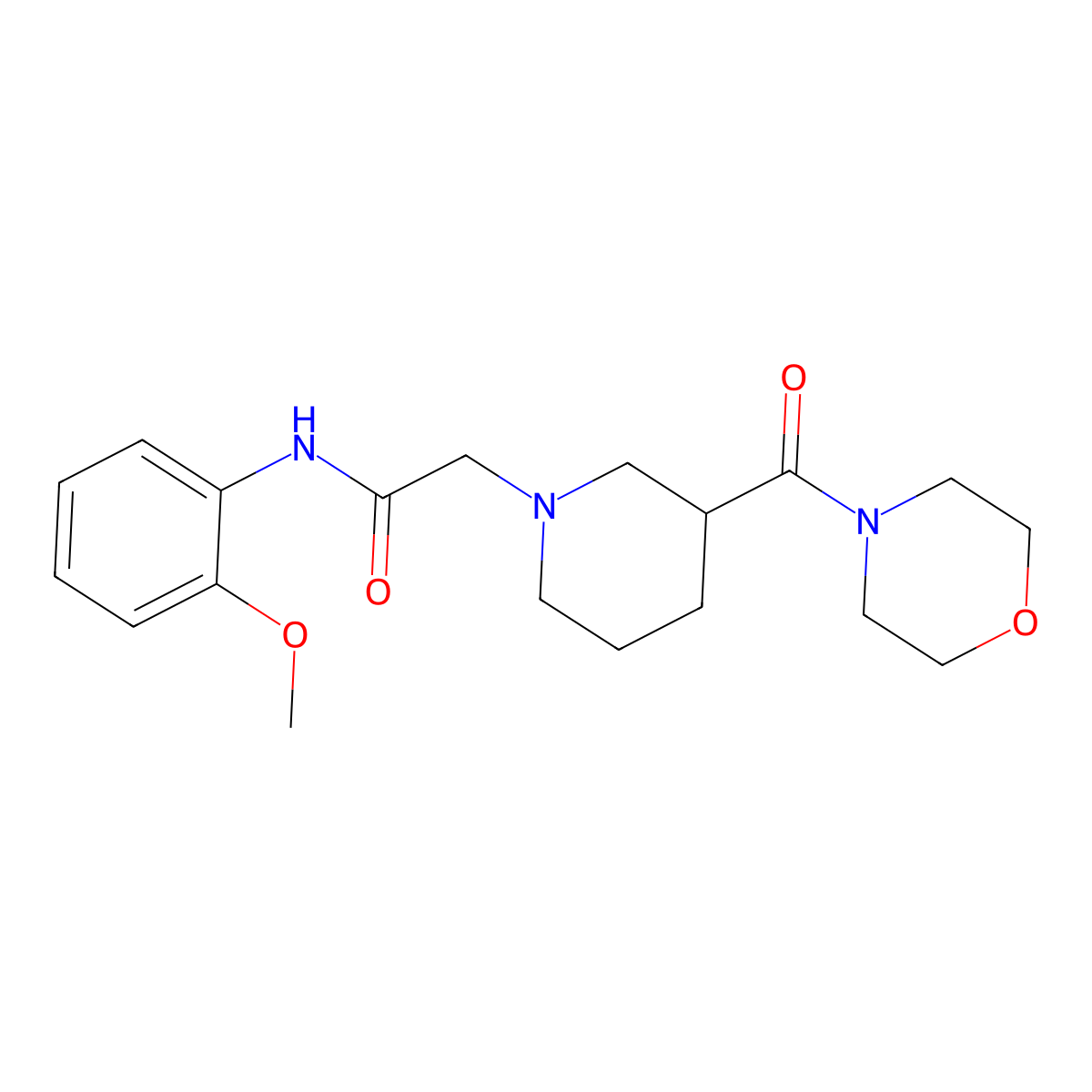 N-(2-methoxyphenyl)-2-[3-(morpholine-4-carbonyl)piperidin-1-yl]acetamide molecular structure, CAS 2179891-44-0