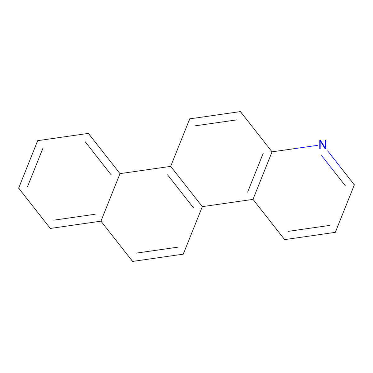 Naphtho(2,1-f)quinoline molecular structure, CAS 218-08-6