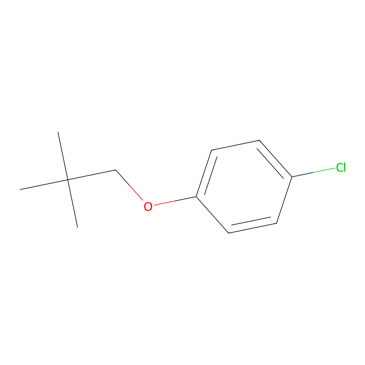 1-Chloro-4-(2,2-dimethylpropoxy)benzene molecular structure, CAS 2180-28-1