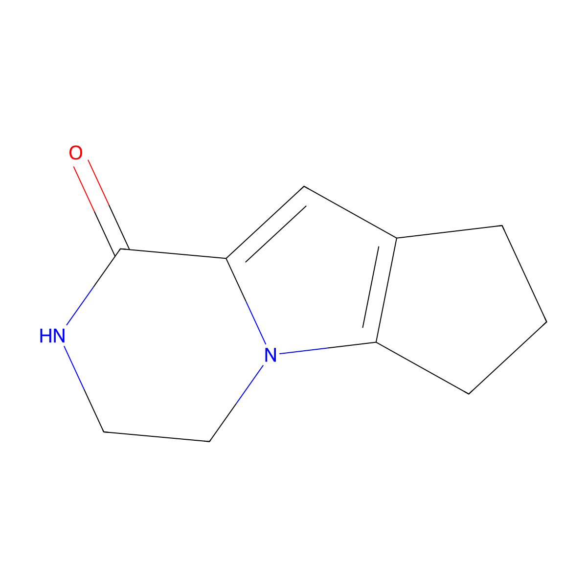 3,4,7,8-Tetrahydro-2H-cyclopenta[4,5]pyrrolo[1,2-a]pyrazin-1(6H)-one molecular structure, CAS 2180068-03-3