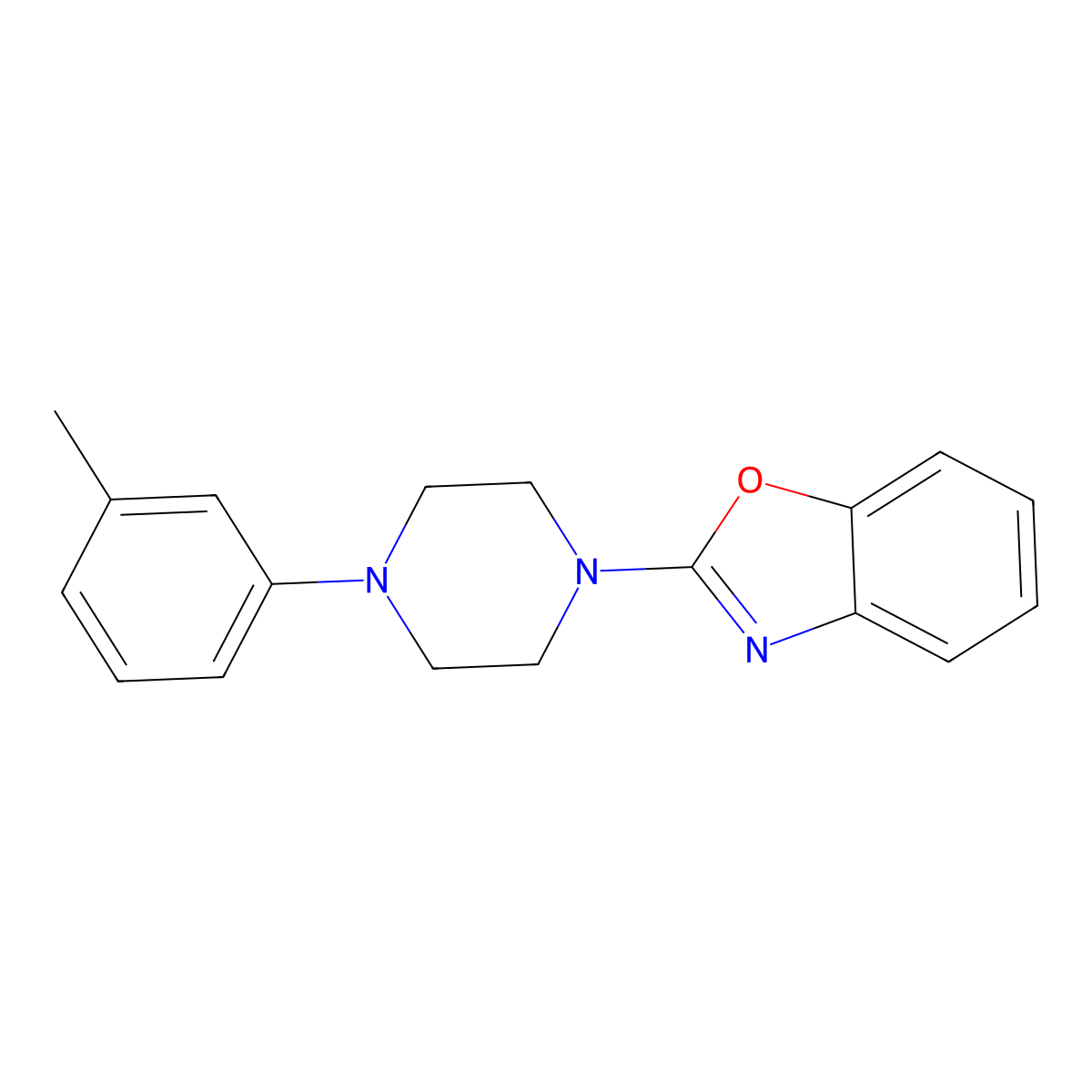 2-[4-(3-Methylphenyl)piperazin-1-yl]-1,3-benzoxazole molecular structure, CAS 2180575-50-0