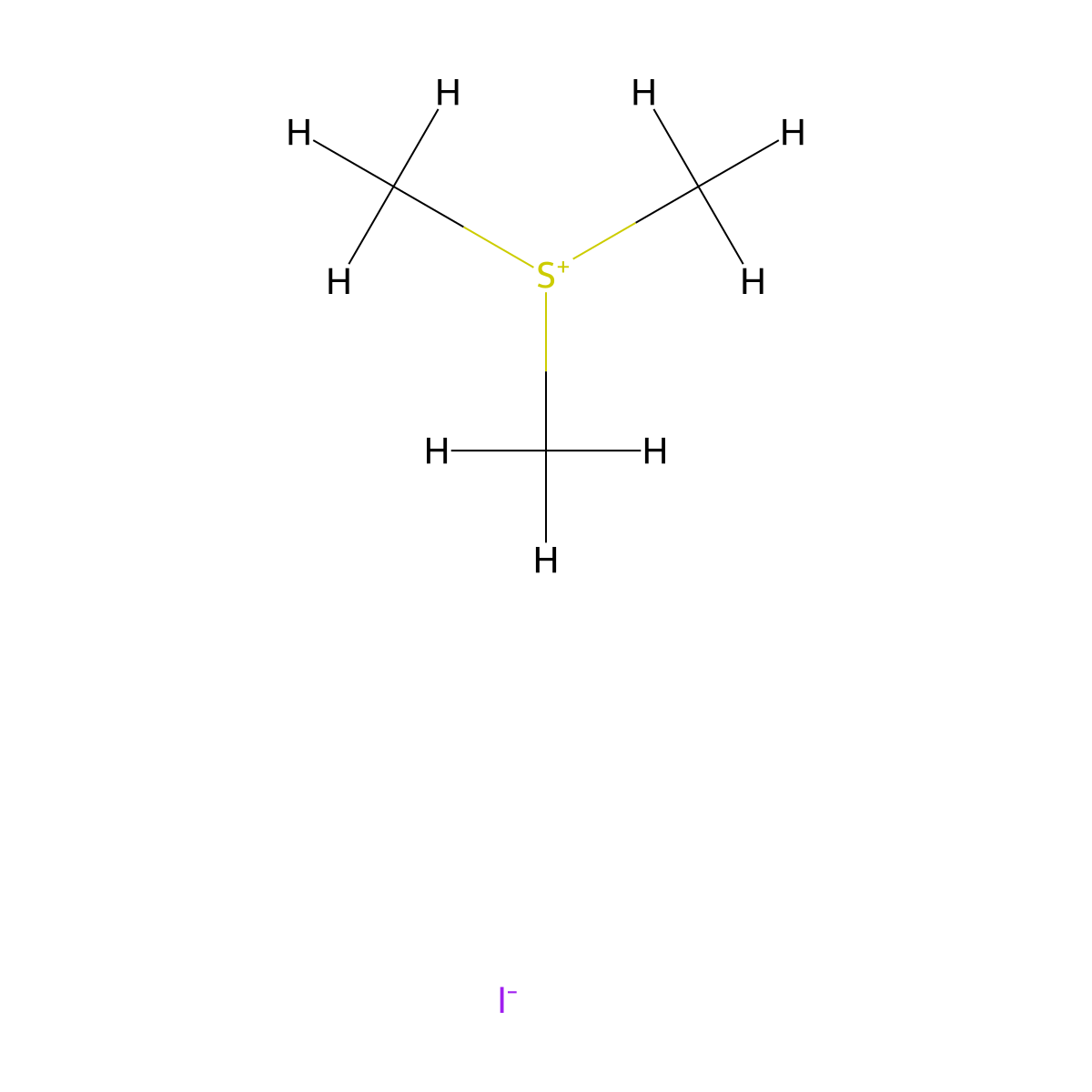 Trimethylsulfonium iodide molecular structure, CAS 2181-42-2