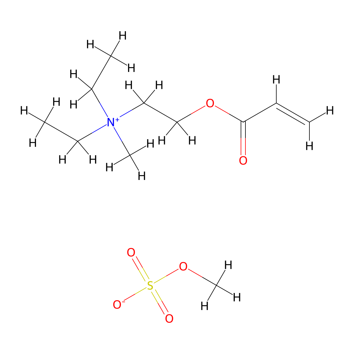 2-(Diethylamino)ethyl acrylate methyl sulfate molecular structure, CAS 21810-39-9