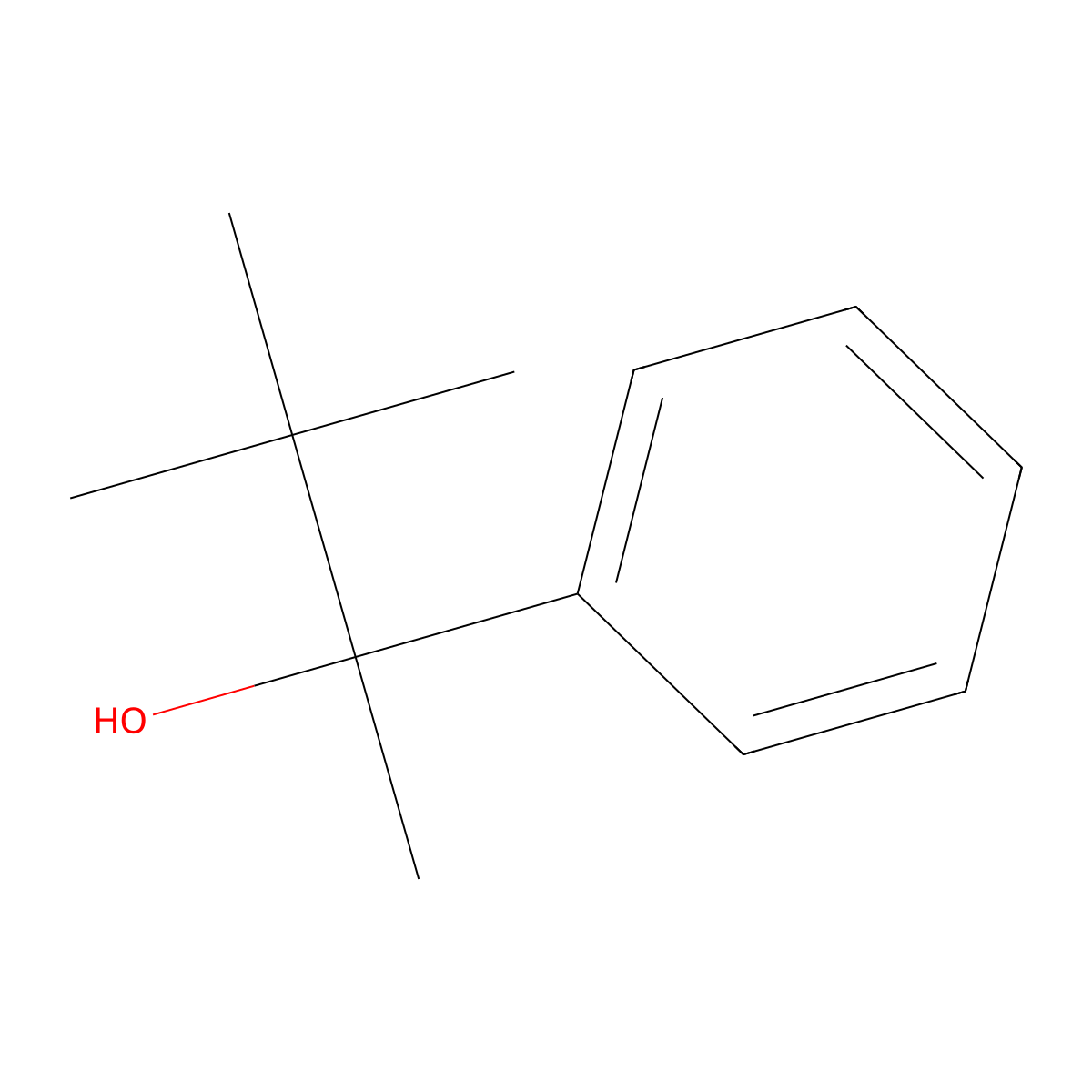 3,3-Dimethyl-2-phenyl-butan-2-ol molecular structure, CAS 21811-48-3