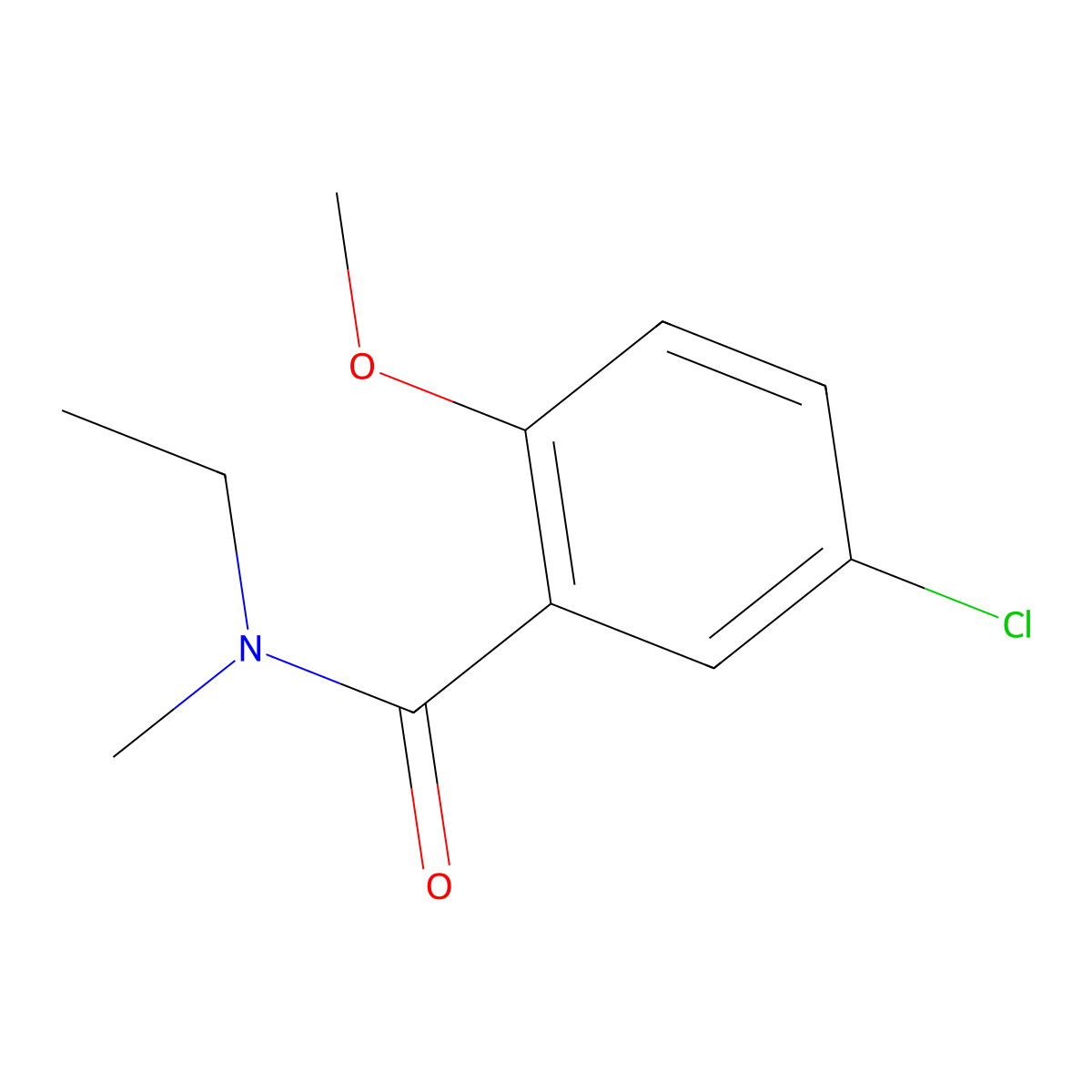 5-Chloro-N-ethyl-2-methoxy-N-methylbenzamide molecular structure, CAS 2181166-41-4