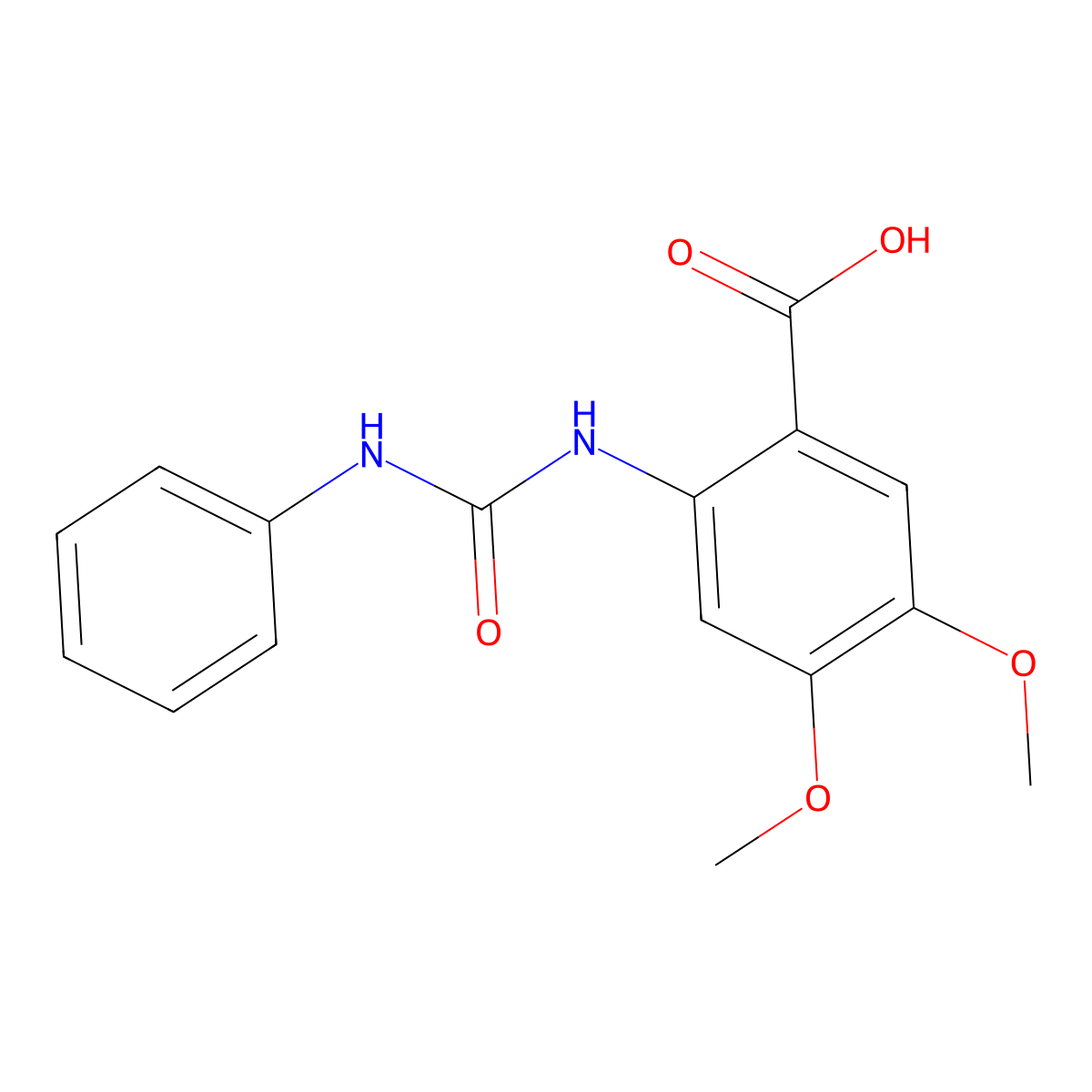 2-[[Anilino(oxo)methyl]amino]-4,5-dimethoxybenzoic acid molecular structure, CAS 218134-93-1