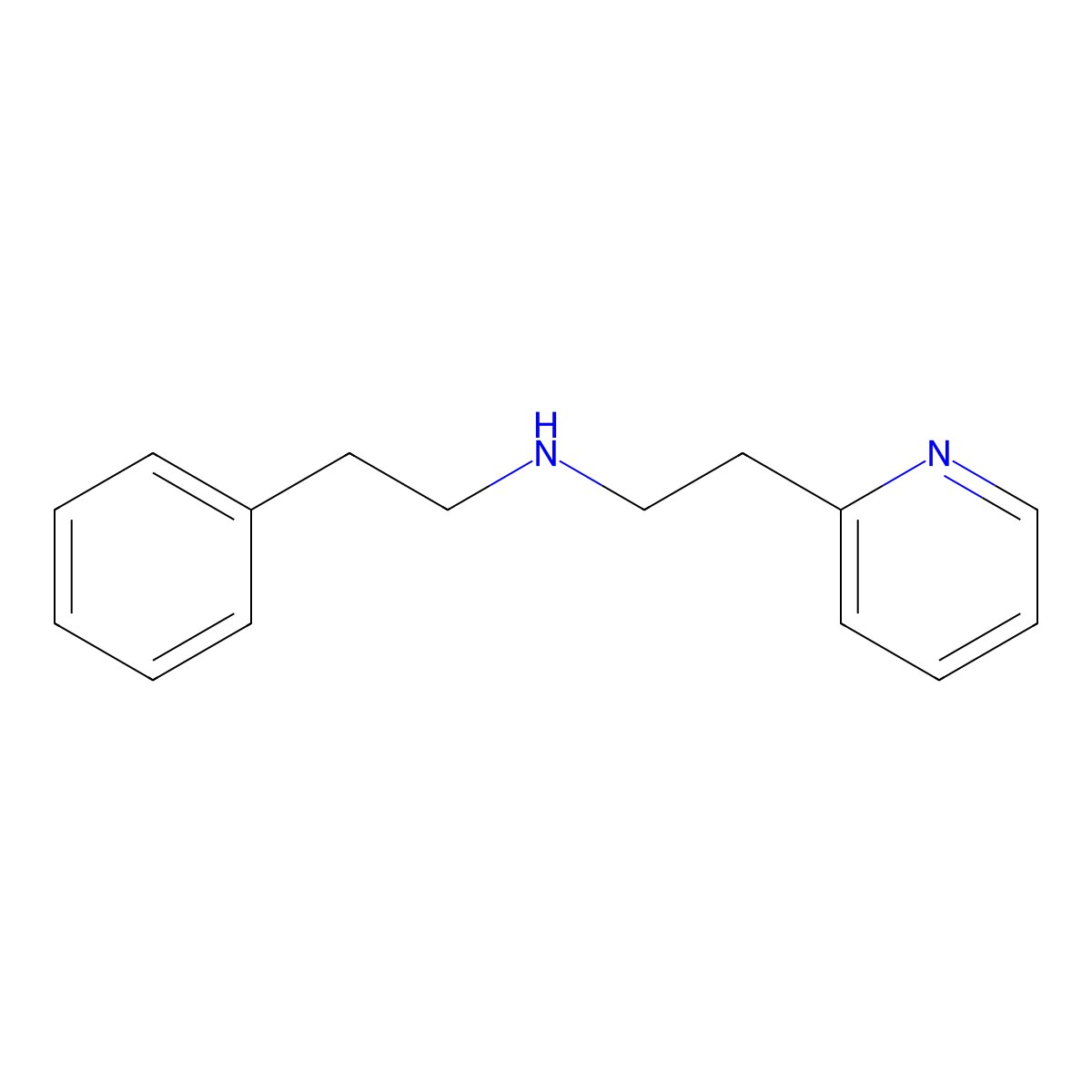 N-(2-Phenylethyl)-2-pyridineethanamine molecular structure, CAS 218144-88-8