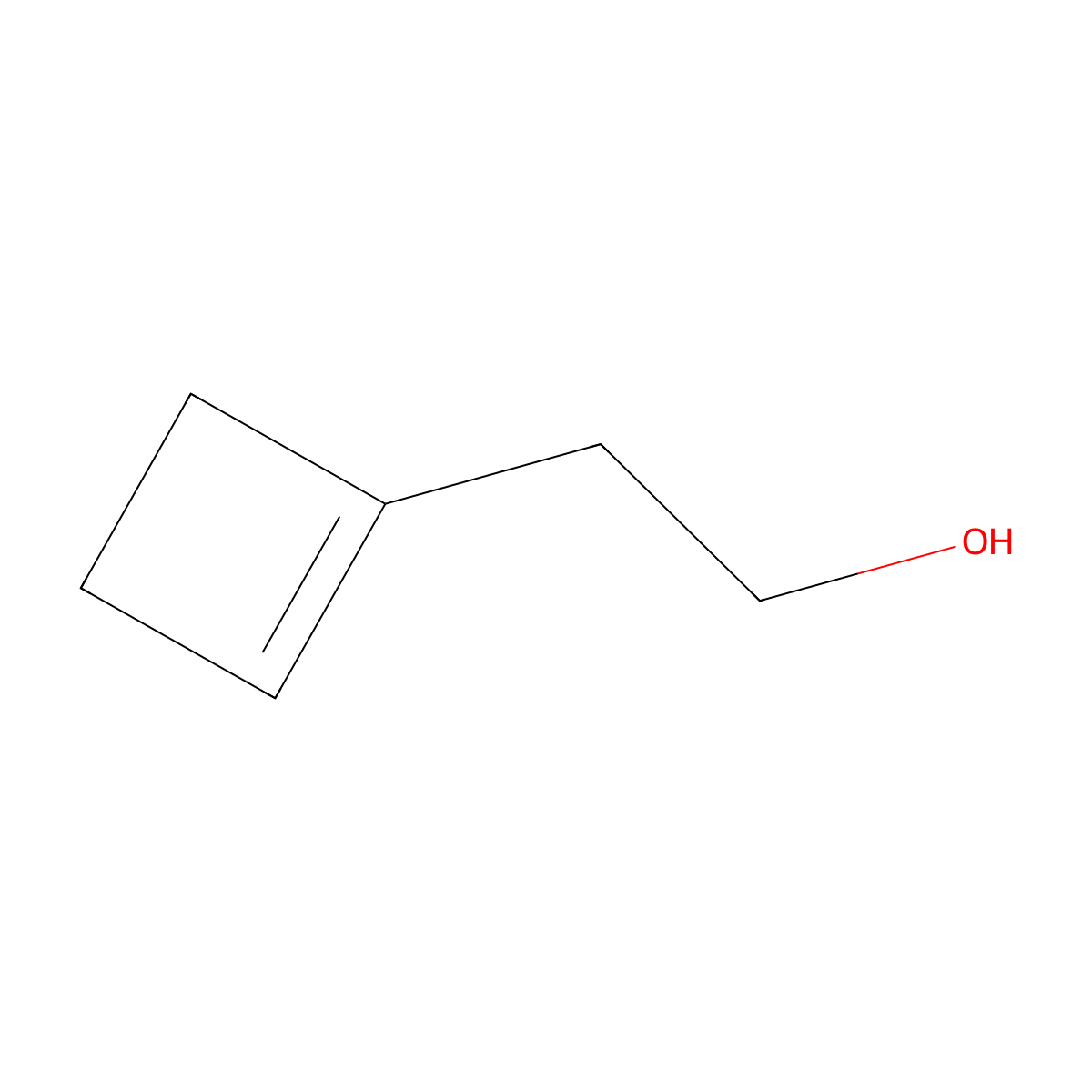 1-Cyclobutene-1-ethanol molecular structure, CAS 21816-20-6