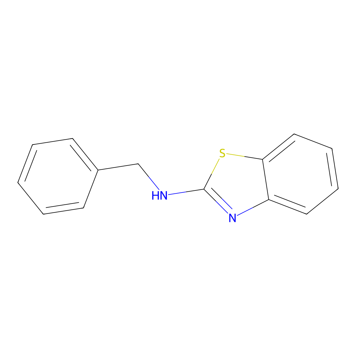 N-Benzyl-1,3-benzothiazol-2-amine molecular structure, CAS 21816-82-0
