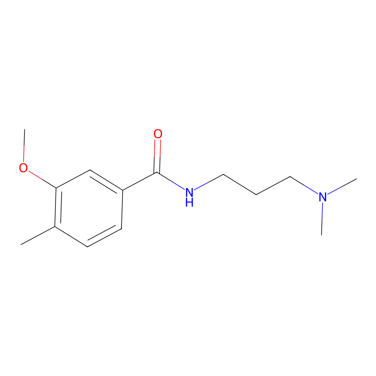 N-[3-(Dimethylamino)propyl]-3-methoxy-4-methylbenzamide molecular structure, CAS 2181607-35-0