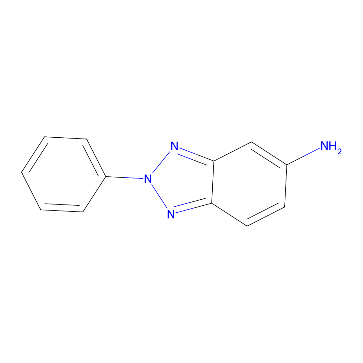 2-Phenyl-2H-benzotriazol-5-ylamine molecular structure, CAS 21819-66-9
