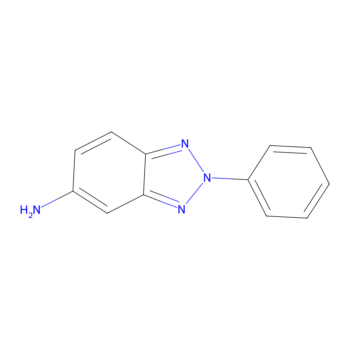 2-Phenyl-2H-benzotriazol-5-ylamine molecular structure, CAS 21819-66-9
