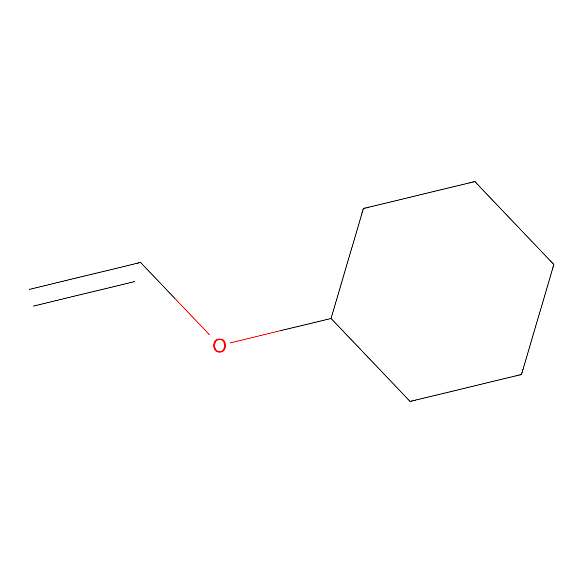 Cyclohexane, (ethenyloxy)- molecular structure, CAS 2182-55-0