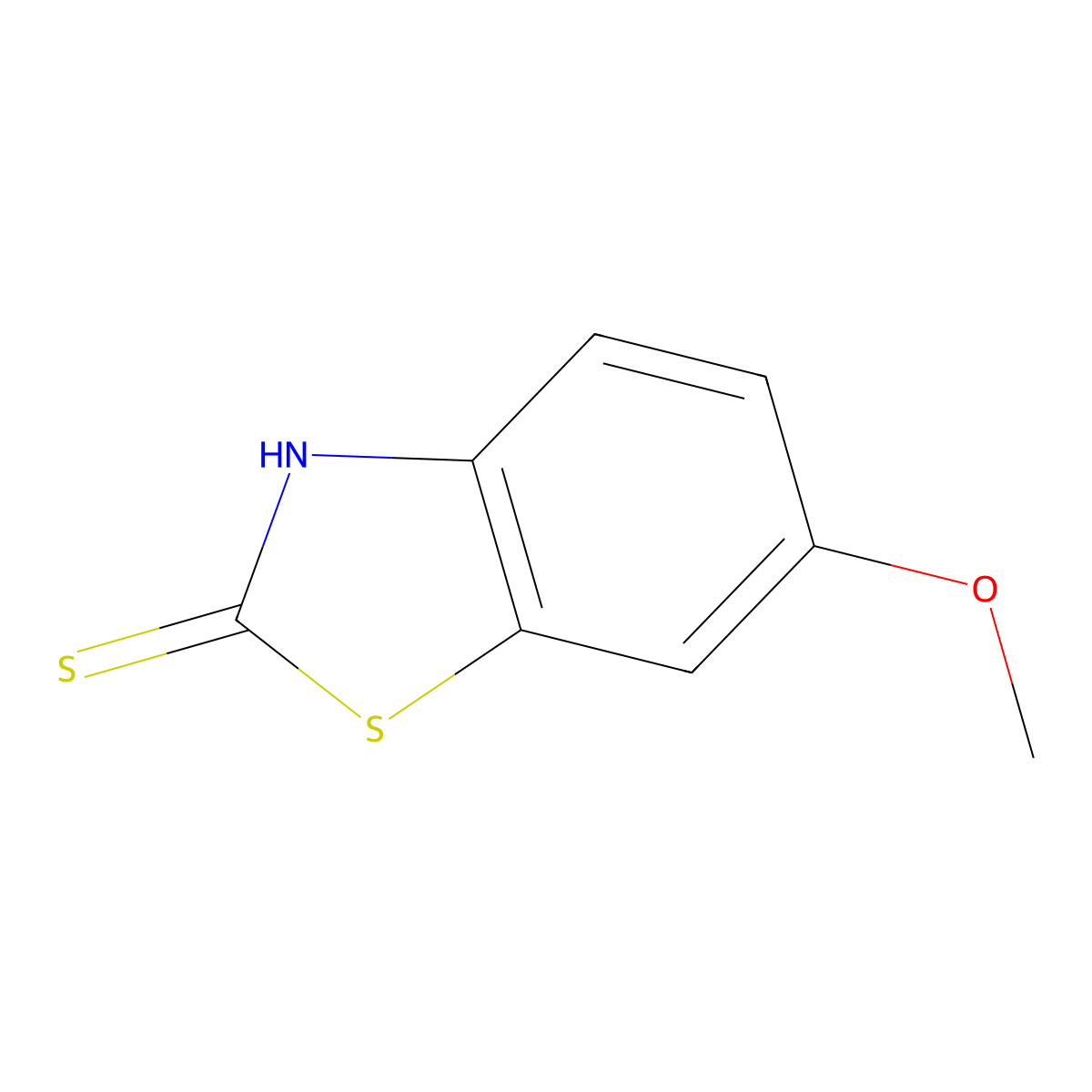 6-Methoxybenzo[d]thiazole-2(3H)-thione molecular structure, CAS 2182-73-2