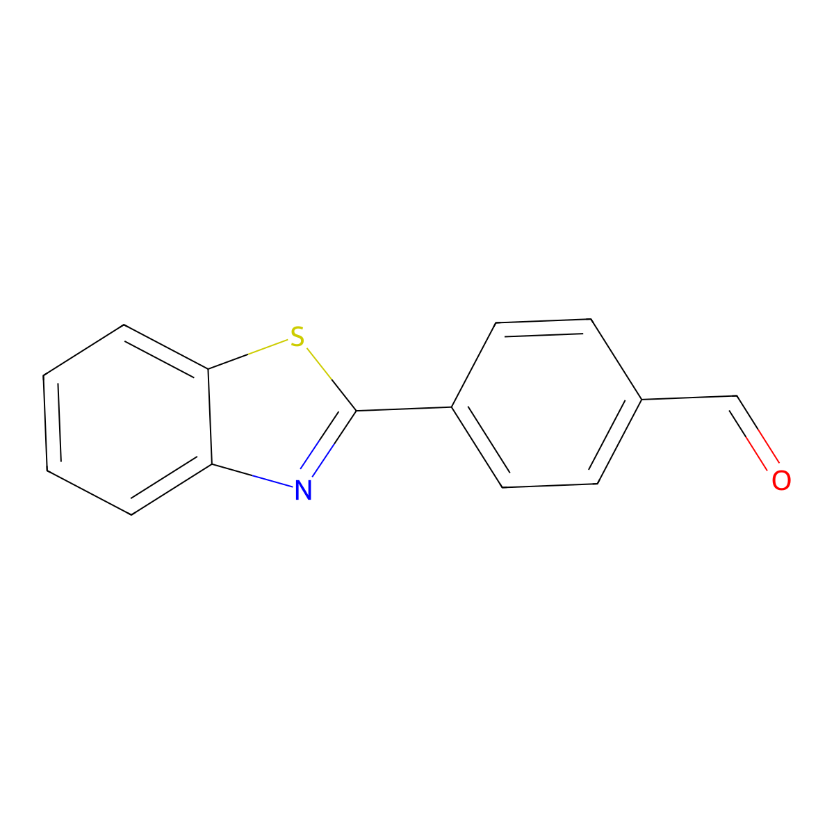 4-(1,3-Benzothiazol-2-yl)benzaldehyde molecular structure, CAS 2182-80-1