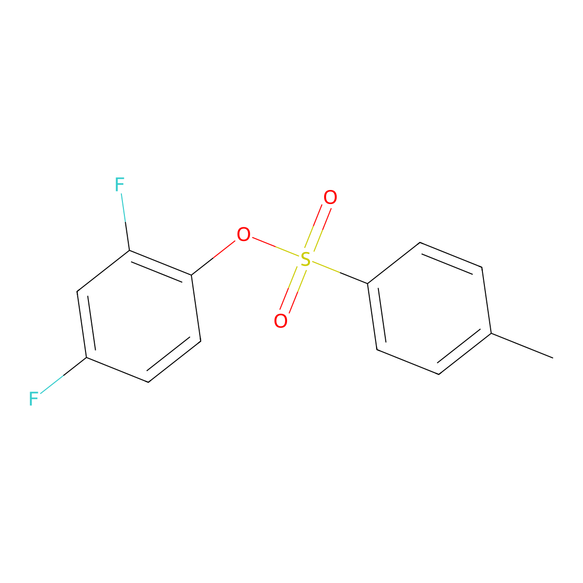 2,4-Difluorophenyl 4-methylbenzene-1-sulfonate molecular structure, CAS 2182211-11-4