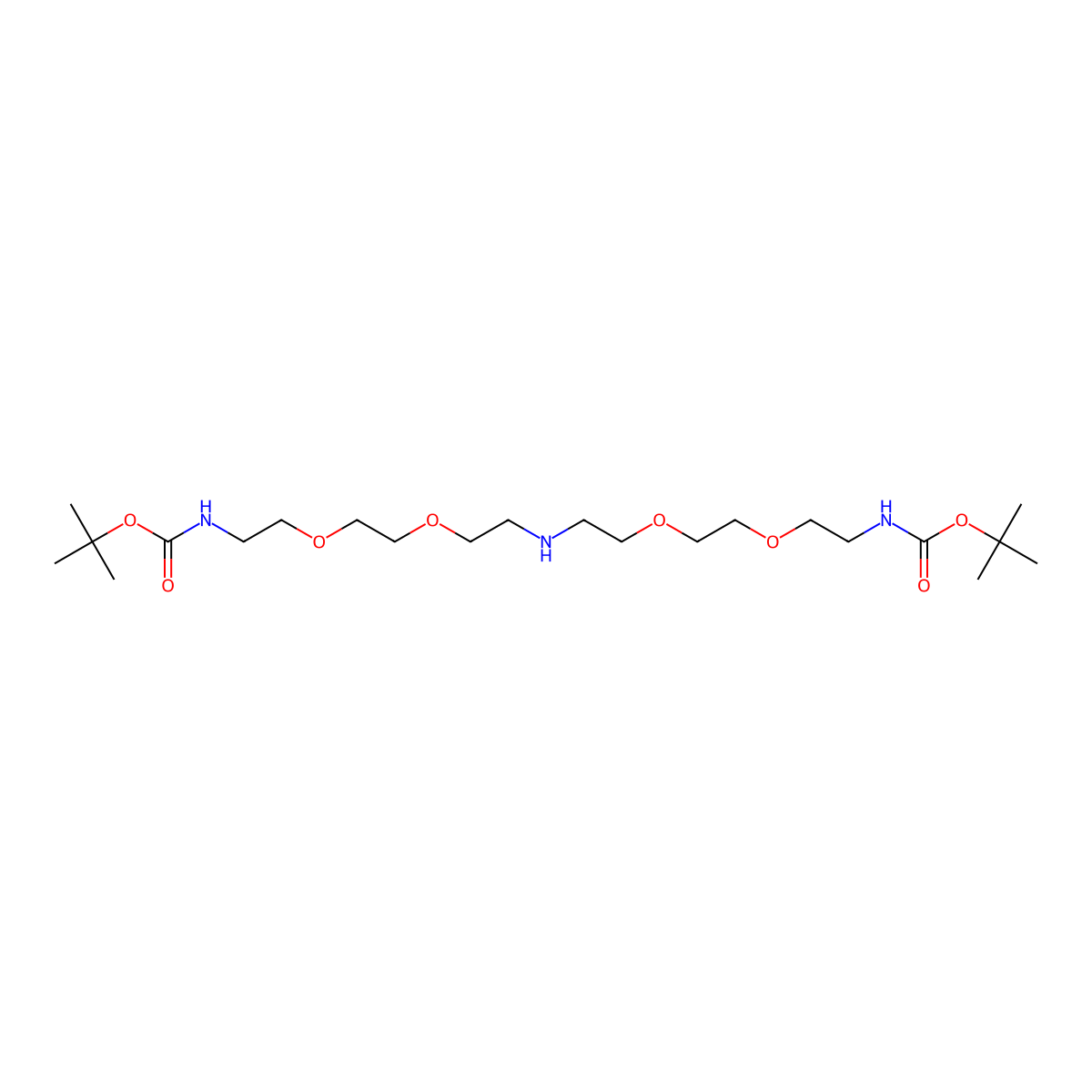 NH-bis(PEG2-Boc) molecular structure, CAS 2182601-69-8