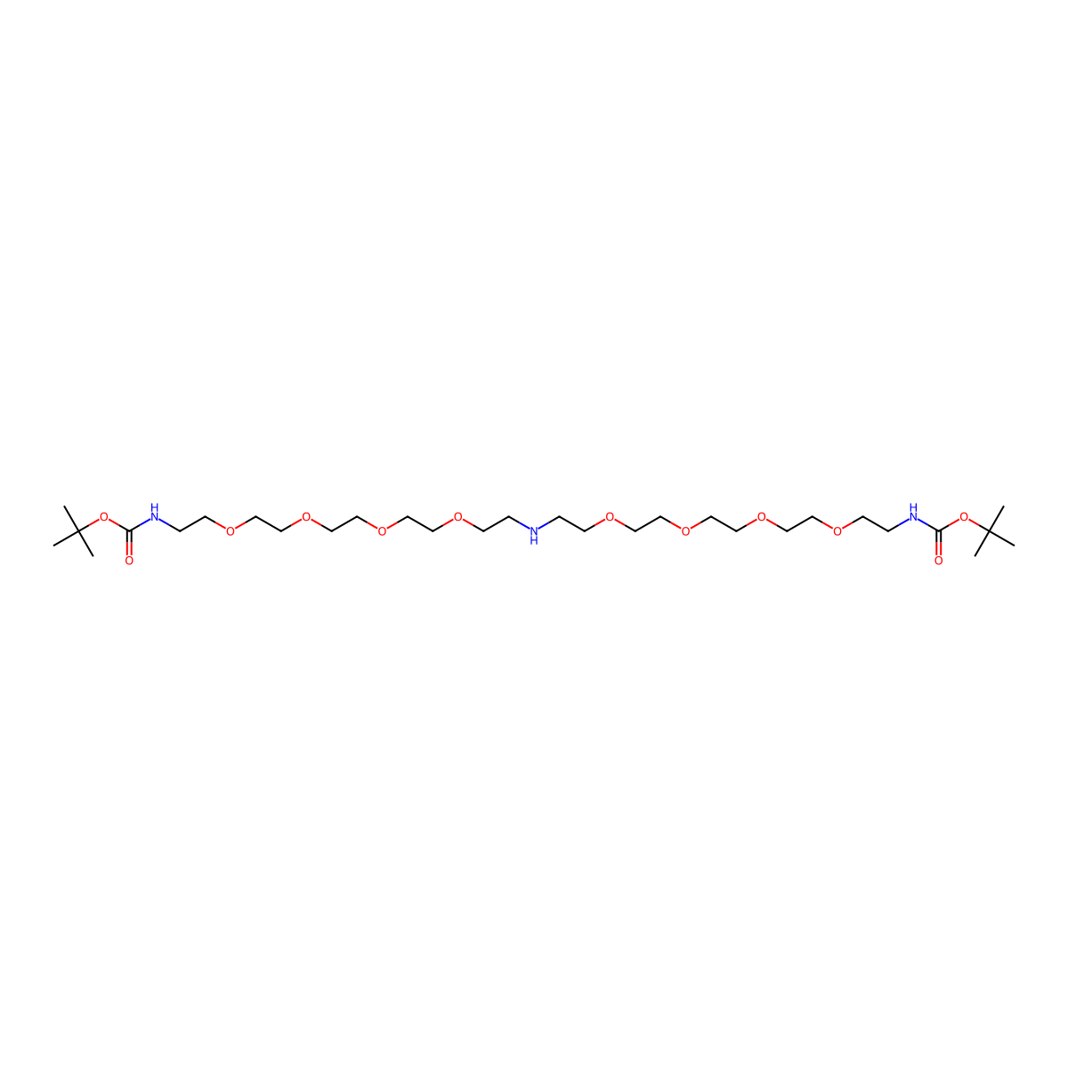 NH-bis(PEG4-Boc) molecular structure, CAS 2182601-75-6