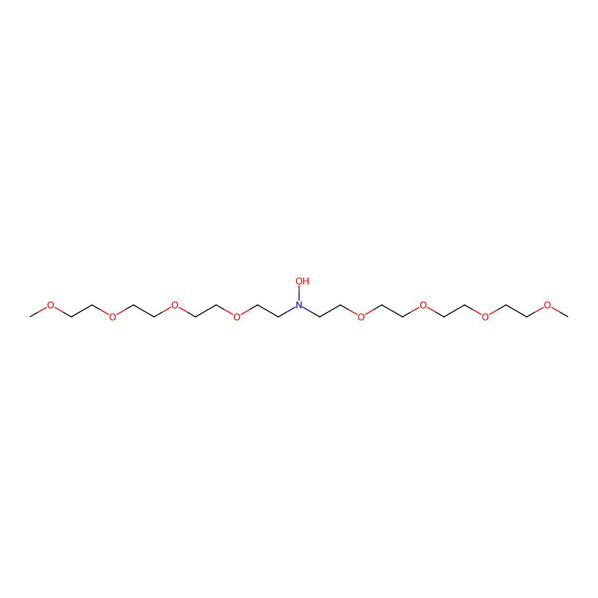 Bis(m-PEG4)-N-OH molecular structure, CAS 2182601-79-0