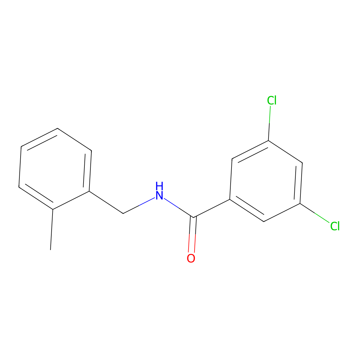 3,5-Dichloro-N-(2-methylbenzyl)benzamide molecular structure, CAS 2182628-25-5