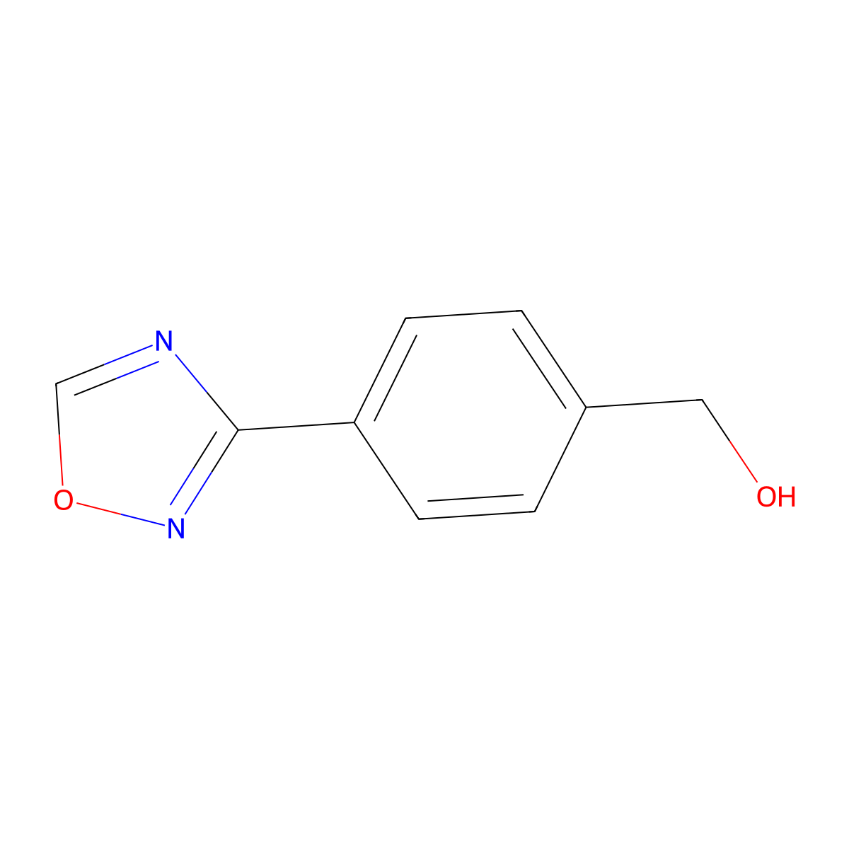 [4-(1,2,4-Oxadiazol-3-yl)phenyl]methanol molecular structure, CAS 2182702-33-4