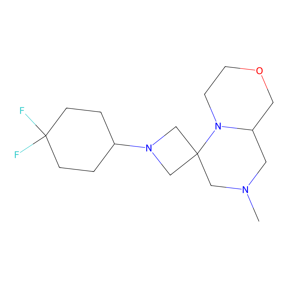 (R)-1-(4,4-Difluorocyclohexyl)-8'-methylhexahydro-1'H-spiro[azetidine-3,6'-pyrazino[2,1-c][1,4]oxazine] molecular structure, CAS 2182755-99-1