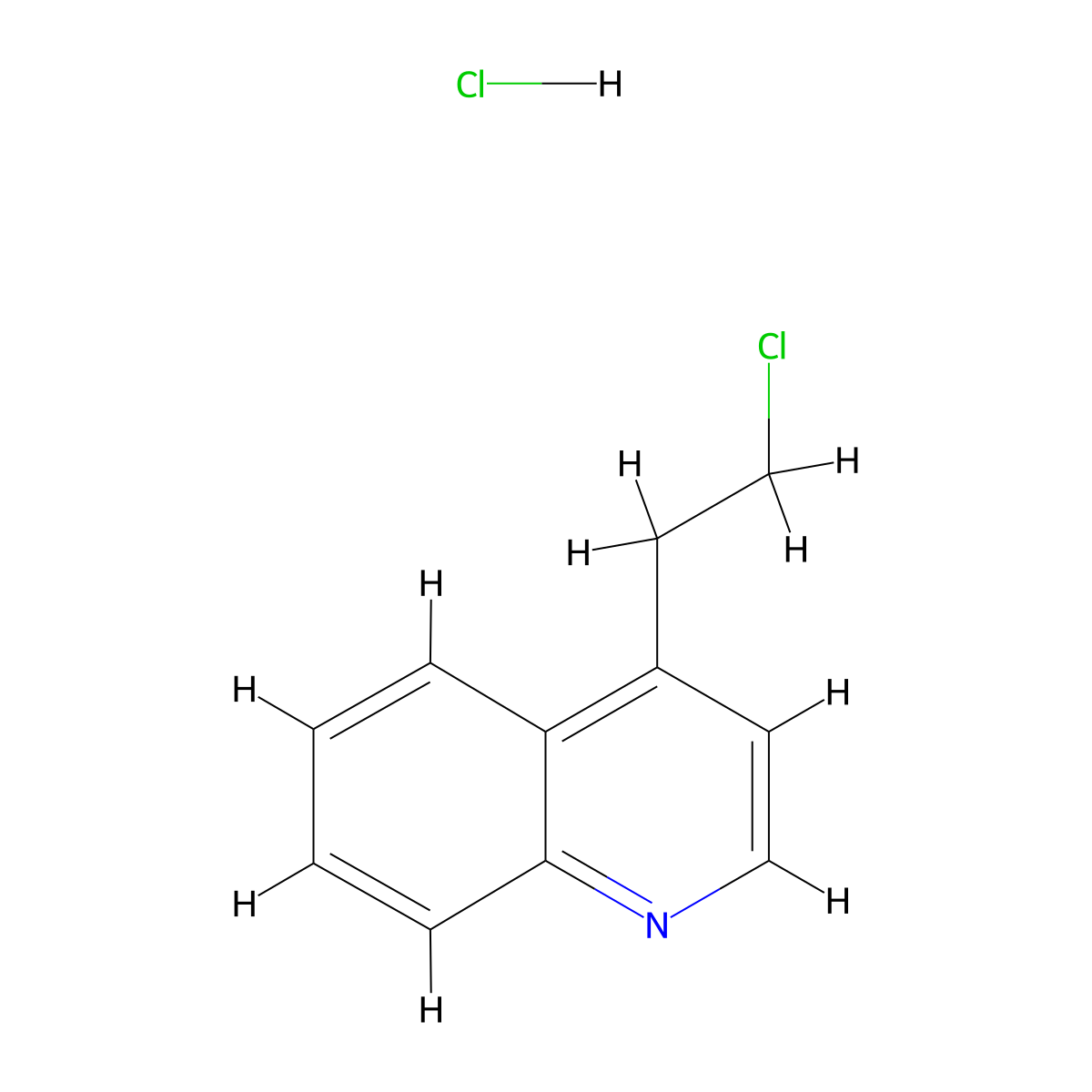 4-(2-Chloroethyl)quinoline hydrochloride molecular structure, CAS 218276-27-8