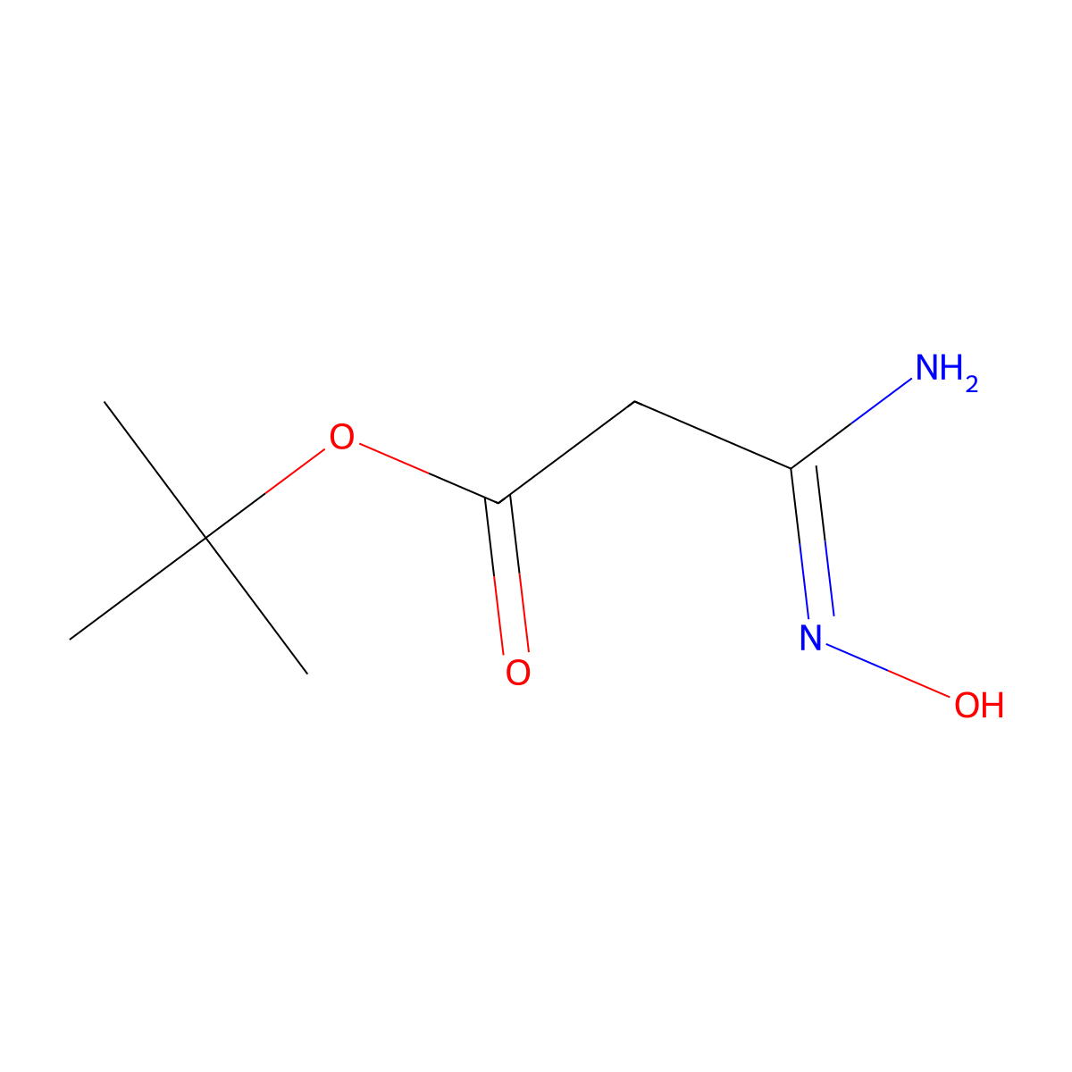 tert-Butyl 3-(hydroxyamino)-3-iminopropanoate molecular structure, CAS 218278-67-2