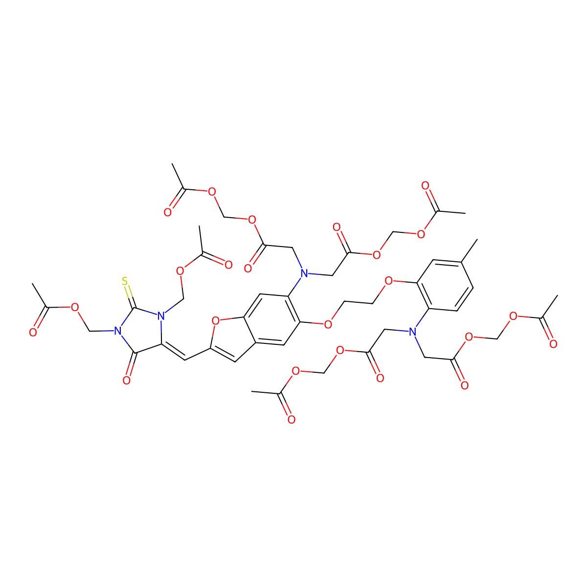 Fura Red AM molecular structure, CAS 218280-33-2