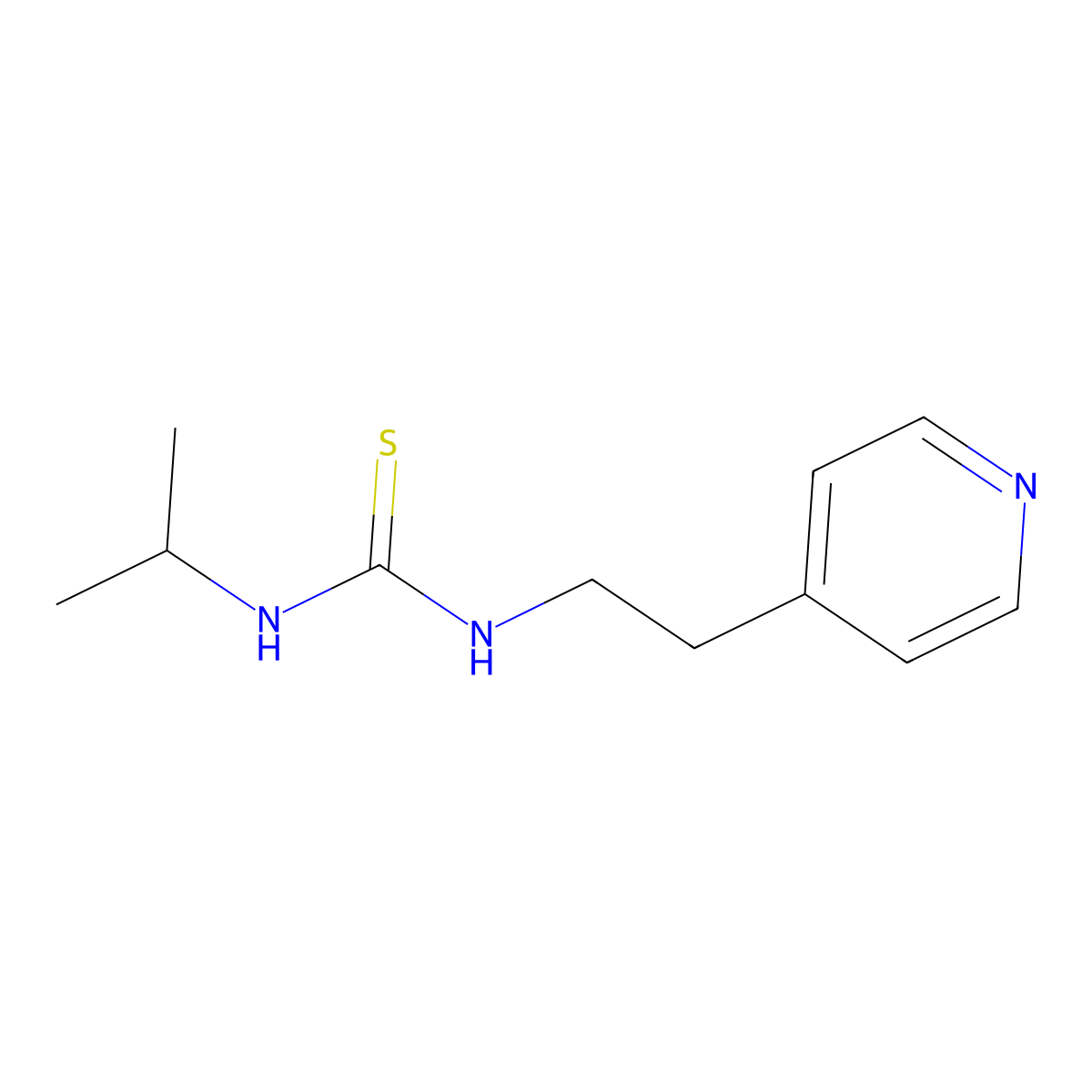 1-Propan-2-yl-3-(2-pyridin-4-ylethyl)thiourea molecular structure, CAS 218286-84-1